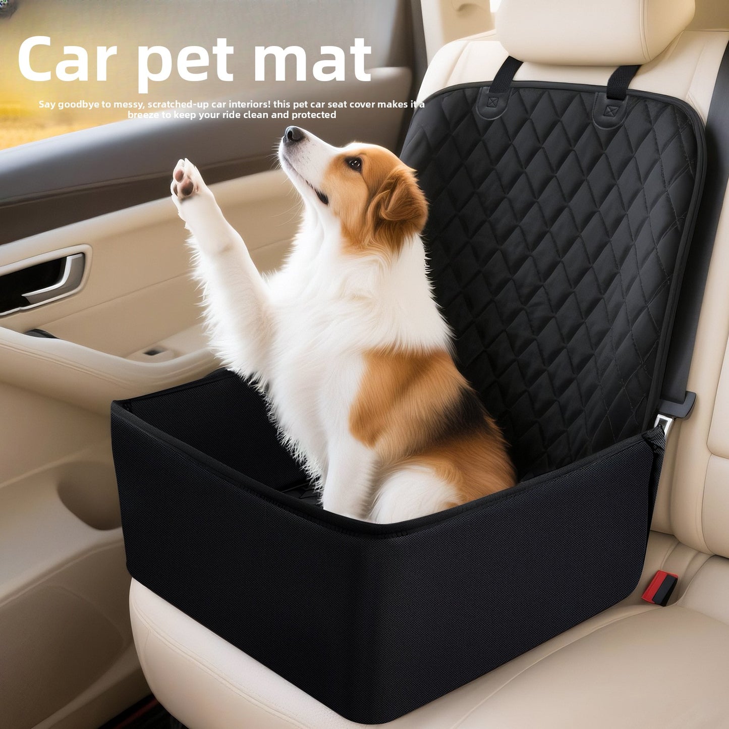 Waterproof Pet Car Seat Cushion for Dogs and Cats