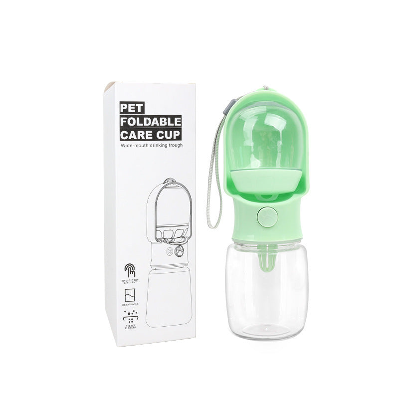 Portable Dog Drinking Water Bottle with Food Container