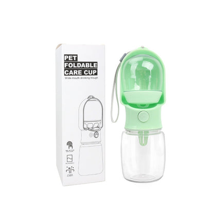 Portable Dog Drinking Water Bottle with Food Container