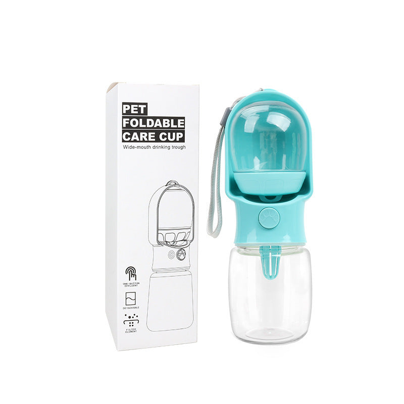 Portable Dog Drinking Water Bottle with Food Container