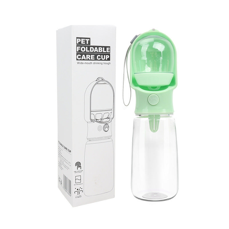 Portable Dog Drinking Water Bottle with Food Container